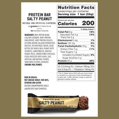 Generic Barebeils protein bars assorted pack back view displaying flavors and info.