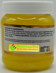 Generic Beauty Panza Gel application being massaged into the abdomen.
