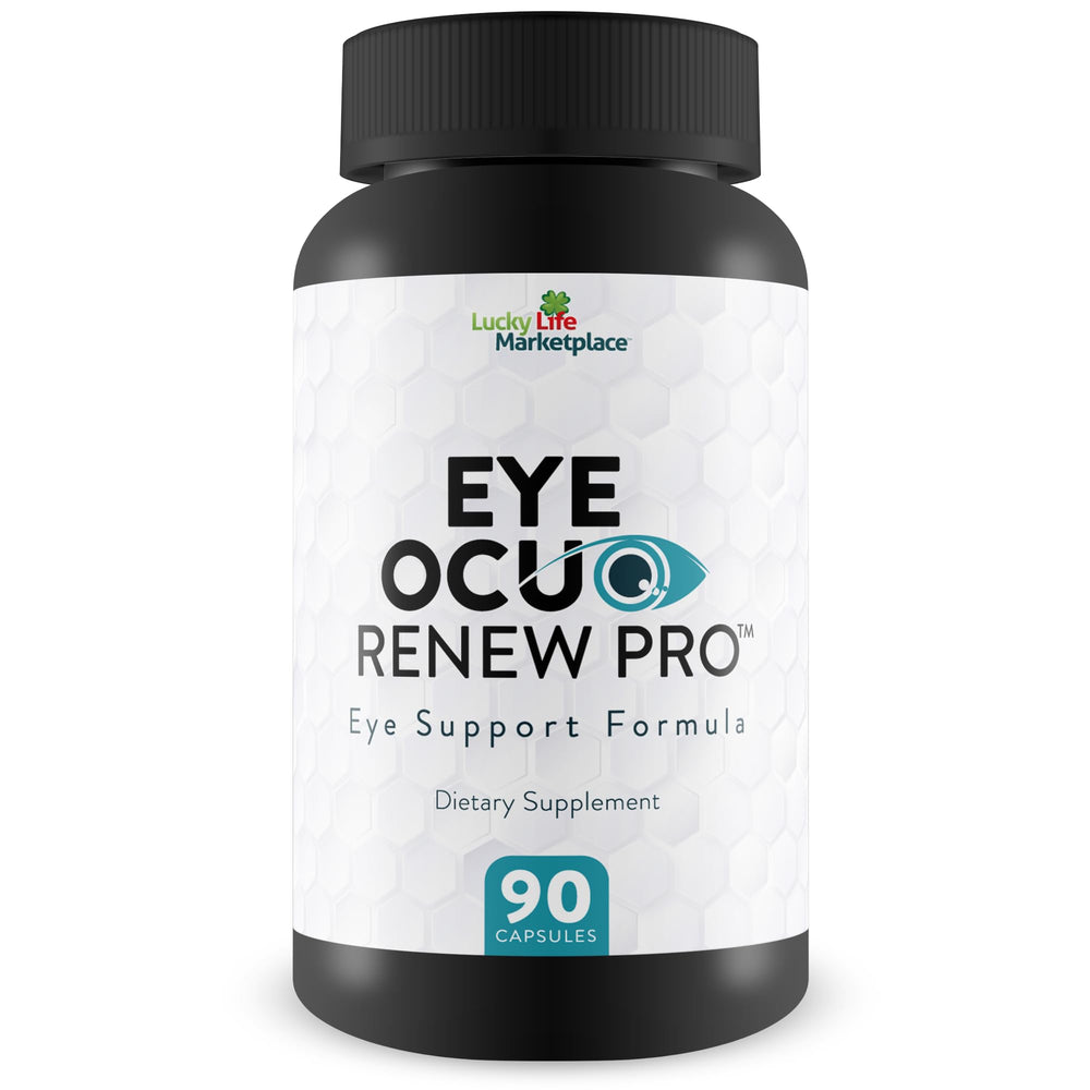 Generic Eye Ocuo Renew Pro bottle on a shelf for daily vision support.
