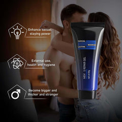 Generic Huge Men Cream packaging ready for on-the-go routines.