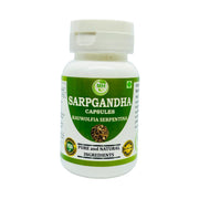 Generic Morsan Sarpgandha bottle front view, vegan capsules for daily herbal use.