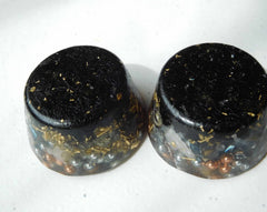 Generic Orgonite Ingredients Visible emphasizes handcrafted craft and vibrant inclusions