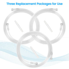Generic oxygen extension 3-connectors, compatible with various oxygen devices.