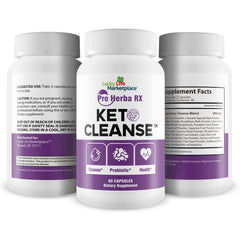 Generic Pro Herba RX Keto Cleanse pills on a tray for easy daily routine.