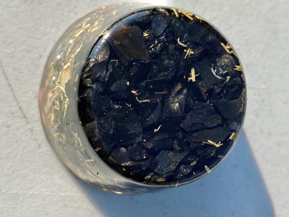 Generic Shungite Elite Noble small tower buster, textured surface for subtle energy balance in home.