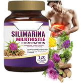 Generic Silimarina milk thistle bottle for liver support.