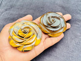 Generic Tiger Eye Crystal Rose 50-60mm as an elegant home decor centerpiece