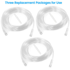 Generic Transparent Oxygen Tube Extension with clear material for easy inspection