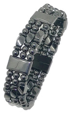 Generic Tri-Power hematite bracelet clasp highlights strong magnetism.