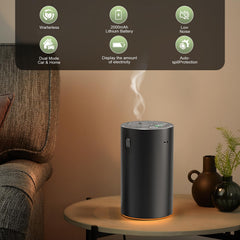 Generic Waterless Diffuser side view highlights portable setup for car and room use.