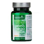 Genesis Laboratories Bio Probiotic 30 capsules bottle shows convenient daily digestive support.