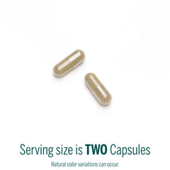 Genestra Brands Black Walnut Capsules label closeup highlighting herbal blend.