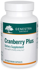 Genestra Brands Cranberry Plus softgel bottle ready for daily urinary health support.