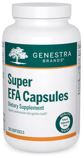 Genestra Brands Super EFA capsules bottle for daily lipid metabolism support