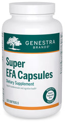 Genestra Brands Super EFA capsules bottle for daily lipid metabolism support