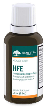 Genestra HFE bottle pour demonstrates convenient liquid format for quick daily dosing.