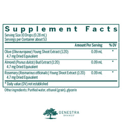 Genestra Met-gen almond bottle highlighting nutrient blend for balanced energy