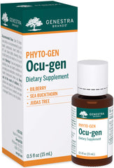 Genestra Ocu-gen bilberry bottle highlighting antioxidant support for eye health