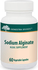 Genestra Sodium Alginate capsules bottle for convenient antioxidant support during daily routines.