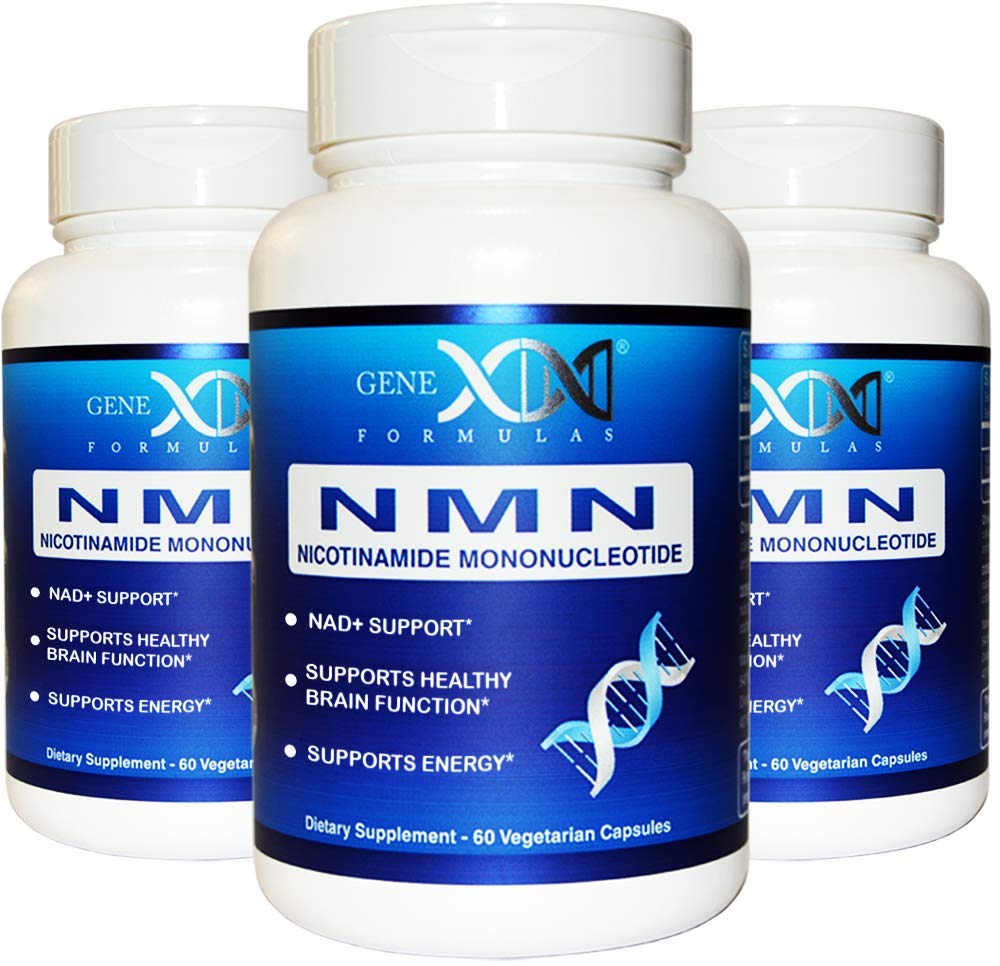 Genex Formulas NMN 250mg bottle front view for daily use and NAD support.