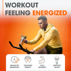 Genius Energized pre-workout mixed in glass showing vibrant color