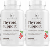 GENIUS HERBALS Thyroid Support bottle front view showing branding and label