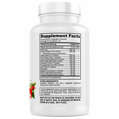 GENIUS HERBALS Uric Acid Cleanse capsules close-up highlighting potent herbal formula.
