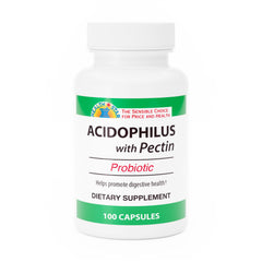 GeriCare Acidophilus with Pectin bottle front view for digestive balance.