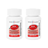 GeriCare Ferrous Sulfate tablets bottle for daily iron support