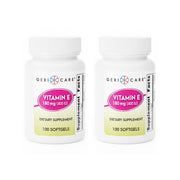 GeriCare high potency Vitamin E softgels bottle front for skin and immune support