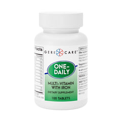 GeriCare One-Daily bottle closed for simple daily nutrition.