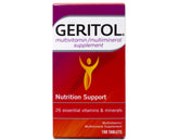 Geritol Complete tablets in bottle front showing daily energy support