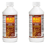 Germa Malt Extract bottle pour for daily energy support with fortified vitamins.