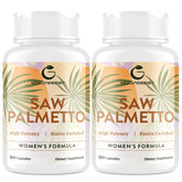 Gesundgeist Saw Palmetto bottle highlighting the 10:1 extract for hair support.