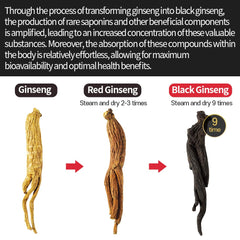 GeumHeuk Black Ginseng Candy on-the-go pack opened for breath refresh