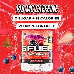 G Fuel Fruit Punch powder scoop for quick mix and focus