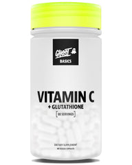 GHOST Basics bottle pour with two-capsule serving for daily immune support