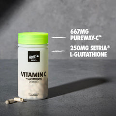 GHOST Basics capsules side view highlighting vegan formula