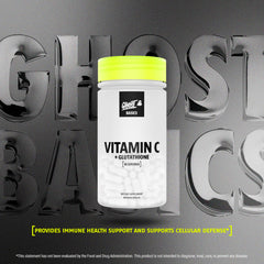 Close-up of GHOST Basics label showing disclosed ingredients and doses