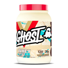Ghost Coffee Ice Cream whey protein powder tub, ideal for daily post-workout shakes.