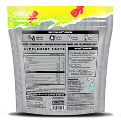 GHOST Hydration label close-up showing vegan, sugar-free formula ideal for daily hydration.