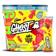 GHOST Hydration Sour Patch Kids Redberry stick for on-the-go electrolyte boost.