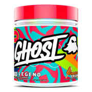 Ghost Legend orange cream pre-workout tub front view highlighting energy-boosting formula