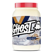 GHOST Vegan Protein Powder CINNABON shake on a post-workout routine.
