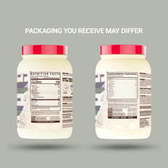 GHOST Vegan Protein sabor plátano para panqueques, aroma apetitoso para desayunos energéticos.