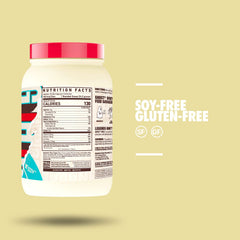 Baking batter using GHOST Whey Cereal Milk to create protein-rich treats