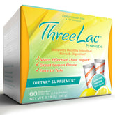 Global Health Trax ThreeLac Lemon bottle front for daily gut support