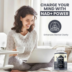 Gi.Da.Culture NAD+ Resveratrol label highlights purity and non-GMO ingredients.