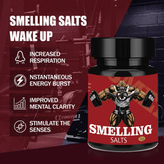 GIHNJSI Powerlifter smelling salts during training session for explosive focus