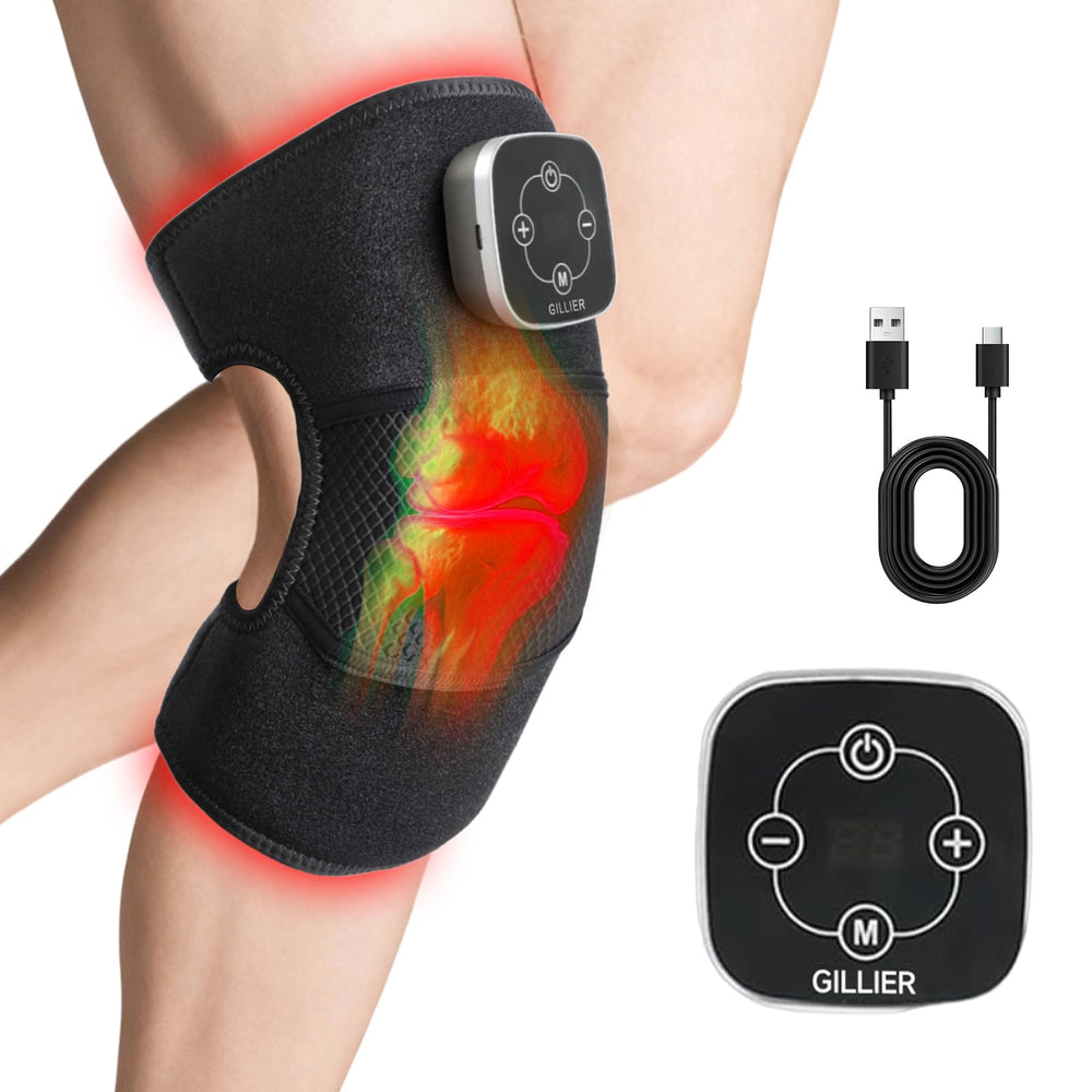 GILLIER red light knee massager front view for convenient home use